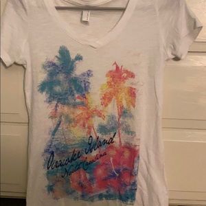ocracoke island v-neck tee